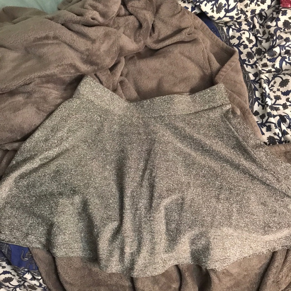 Never worn silver sparkly skirt